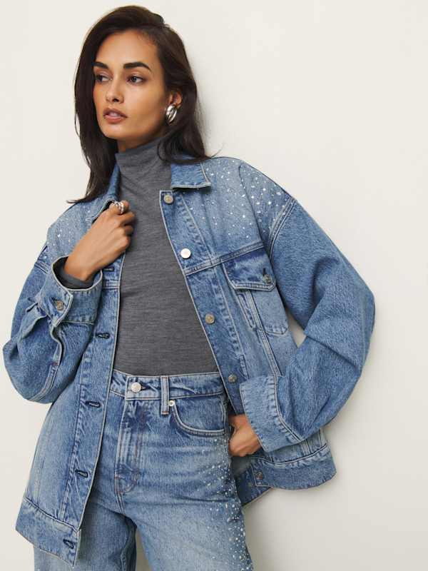 Brooks Oversized Denim Jacket - Colorado Sparkle